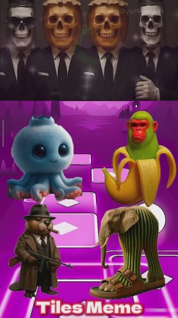 БЛУБЕРРИ ОКТОПУСИНИ 🆚 ШИМПАНЗИНИ БАНАНИНИ 🆚 БОБРИТО БАНДИТО 🆚 ЛИРИЛИ ЛАРИЛА | Tiles Hop №17
