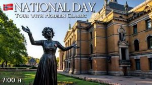 Norway, Oslo Downtown with Relaxing Modern Classical Music