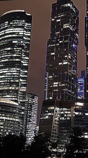 Москва сити ночью, ночная Москва