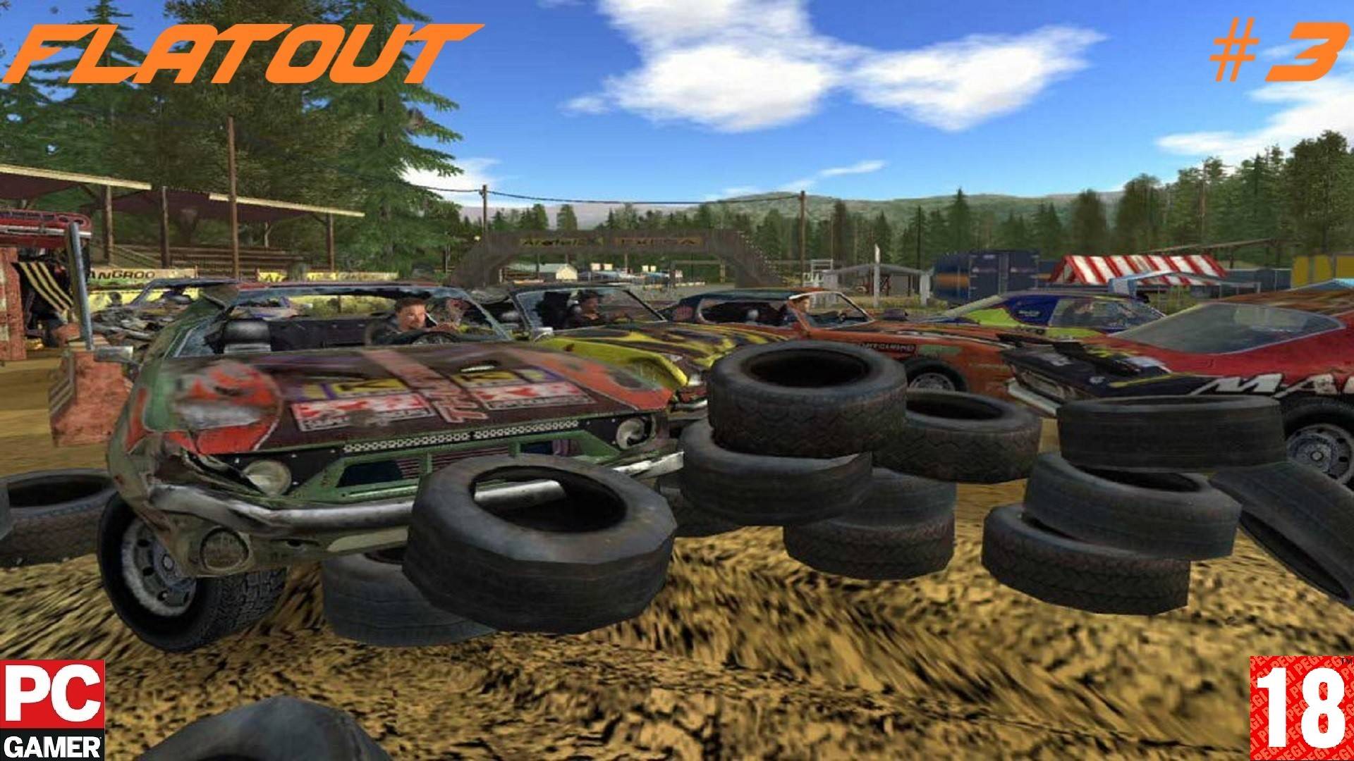 FlatOut (2005) (PC) - Прохождение #3. (без комментариев) на Русском.