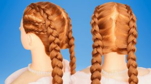 Милые и простые прически с косами для школы | Голландская коса пошаговое руководство