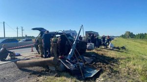 Женщина и 2 детей тяжело пострадали в ДТП на трассе в Челябинской области