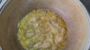 КУРИЦА ПО-КАБАРДИНСКИ В КАЗАНЕ НА КОСТРЕ