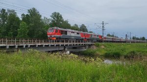ТЭП70БС-352 .
Перегон Тосно - Колпино. 29