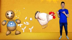 Я в Игре Kick the Buddy в Реальной Жизни №15 Курица