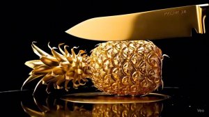 🔪✨🍕 Завораживающая нарезка Золотой и Стеклянной еды и фруктов ✨6 АСМР