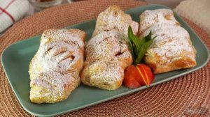 Хрустящее тесто, сочные фрукты. СЛОЙКИ С ПЕРСИКАМИ И ОРЕХАМИ