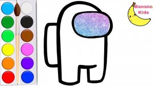 Как нарисовать AMONG US за 5 минут? Лёгкий урок для детей | Рисуем космического человечка!