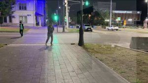 Кадры с места нападения с ножом на сотрудника ГАИ в Нальчике