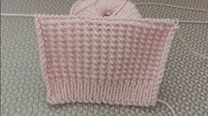 Красивый и очень лёгкий рельефный узор спицами поворотными и круговыми рядами.