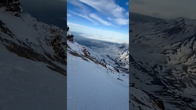 На снегоходе на вулкан Корякский