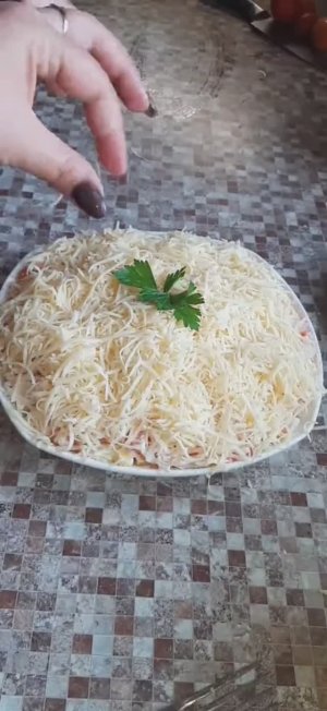 очень быстрый салат.