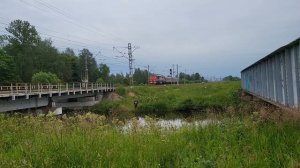 ТЭП70БС-299, перегон Саблино - Колпино.. 29.06.25.