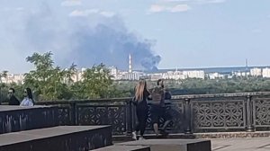 В Киеве сильный пожар, как предполагают, на ТЭЦ-6.