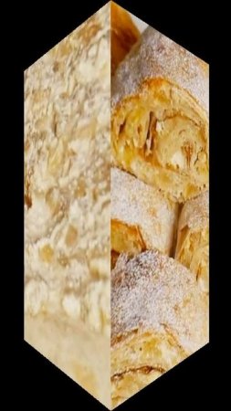 штрудель из лаваша с творогом и яблоками