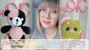 Вязальный дневник / вязовлог 30.06.2025-06.07.2025: котокактус, Blackpink и английский язык