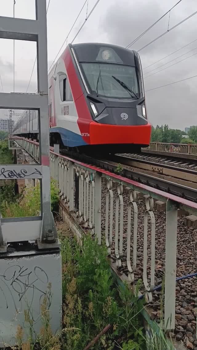 Железнодорожный мост Бачелиса, Москва 18.06.2025 (11:33) м.Щукинская. Канал имени Москвы.