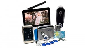 Беспроводной видеодомофон SkyNet 900+Titan с уличной панелью и электромеханическим замком