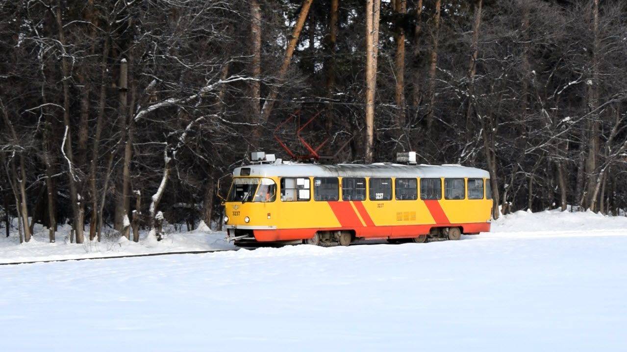 Трамвай Tatra T3SU КВР Барнаул-3237