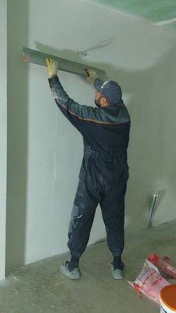 разравнивание шпатлевки