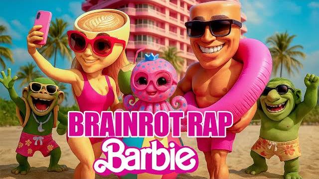 ПЕСЕНКА BARBIE x ИТАЛЬЯНСКИЕ BRAINROT 💃 Балерина Каппучина x Tung Tung Tung Sahur Официальный клип