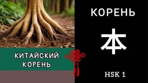 КИТАЙСКИЙ КОРЕНЬ. ИЕРОГЛИФ  本 běn СЧЁТНОЕ СЛОВО КОРЕНЬ