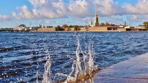 Нева немного вышла из берегов(4 июля 2025) 🌊🌊🌊