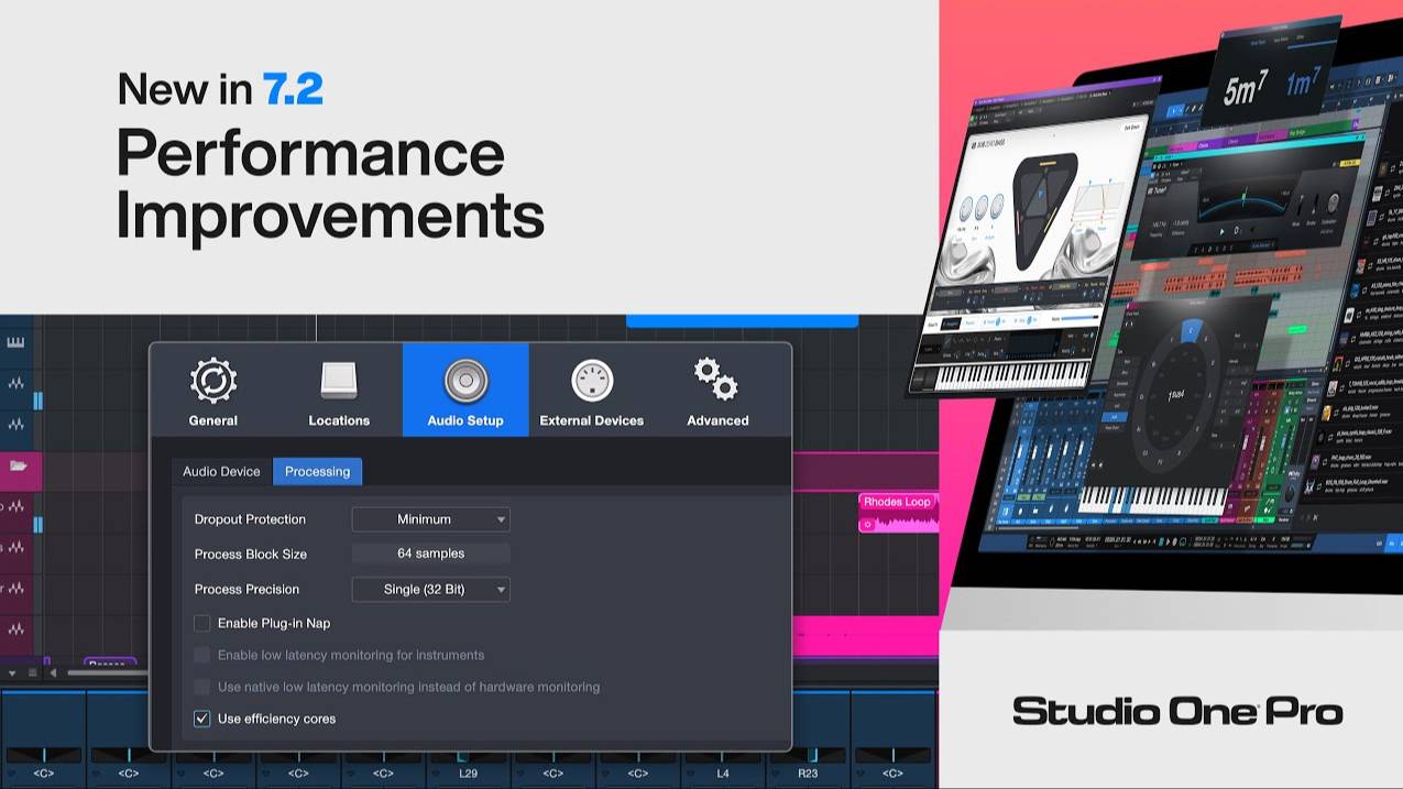 Studio One Pro 7: Performance Improvements