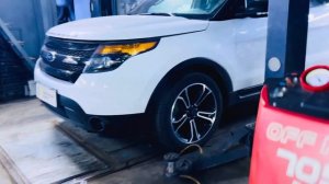 ФОРД ЭКСПЛОРЕР 5 после замены трубок заднего контура на шланги FORD EXPLORER V задний контур