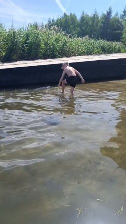 вода прохладная, а купаться хочется 
#рекапроня #купаемся