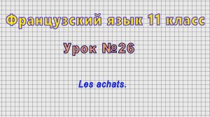 Французский язык 11 класс (Урок№26 - Les achats.)