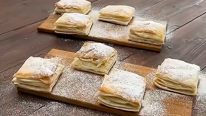 Порционный «Наполеон» за 20 минут...🍰☕😋