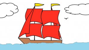 Рисуем парусник