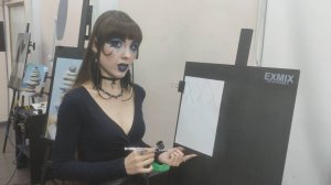 Упражнение на постановку руки для рисования аэрографом: «Звёздочки»