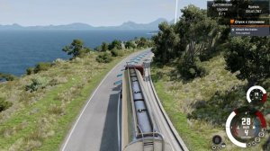 Сценарии в BeamNG.drive: спуск цистерны с горы