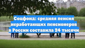 Соцфонд: средняя пенсия неработающих пенсионеров в России составила 24 тысячи