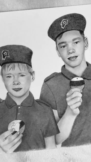 Портрет простым карандашом 