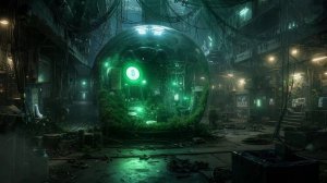 Clean Ambient Cyberpunk City First Light Without Rain #CyberpunkCity #Ambient