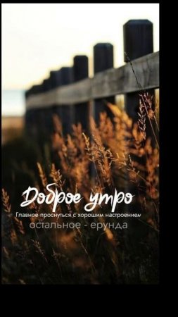 #доброеутро #доброевидео #жизнь #настроение #добро #лето #легкость #счастье #неподкаст
