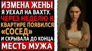 Реальная история мести мужа.Я уехал на вахту. Через неделю «сосед» стал... Рассказ про измену жены.
