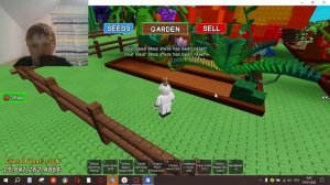Играю в grow a garden с динозаврами в Roblox