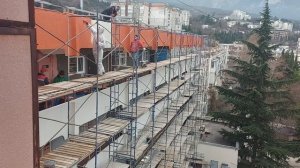 окраска фасада безвоздушным апаратом