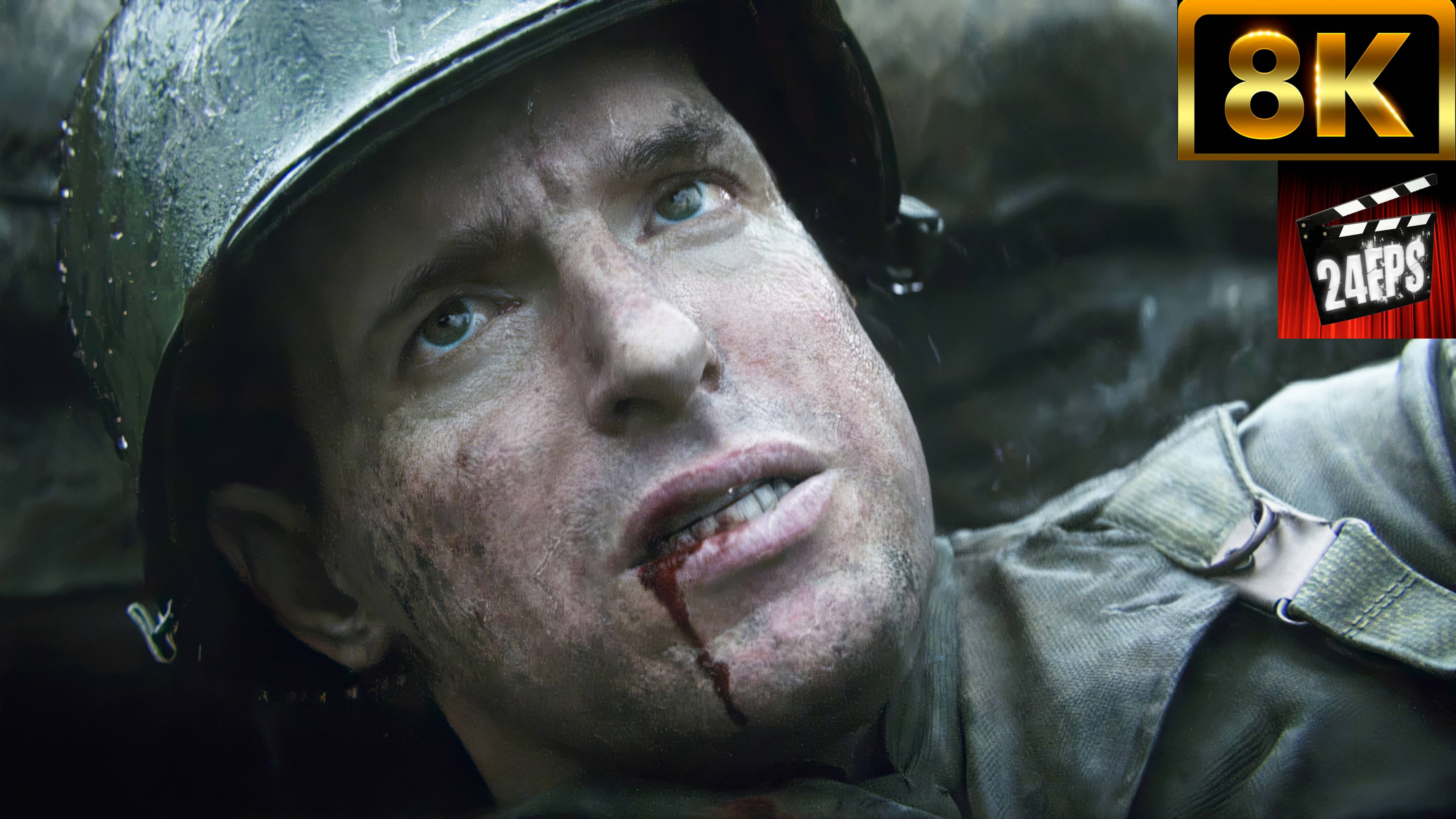 Call of Duty: WWII - Turner Death Cinematic (Remastered CGI 8K)