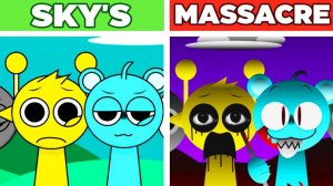 INCREDIBOX SPRUNKI ☁️🔪 | SKY'S MASSACRE! 🌪️🩸 НЕБЕСА КРОВИ!