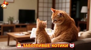 Заботливые котики спешат на помощь (136)