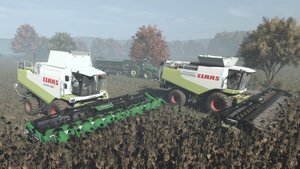 Farming Simulator 25 / Уборка подсолнухов Claas Lexion 600, Lexion 480, IFA L60, John Deere 7930
