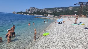 Алупка. пляж Рыб совхоз. Дача Милютина