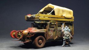 Ликвидатор заражённых. масштаб 1/35 базовая модель ГАЗ Тигр (Zvezda)