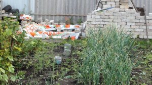 Положил первый ряд кирпича// Что за лето: то дождь, то солнце// Прополол лук с чесноком.