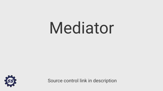 03. Mediator - DESIGN PATTERNS (C#⧸.NET) [B32xXS9YE7c]